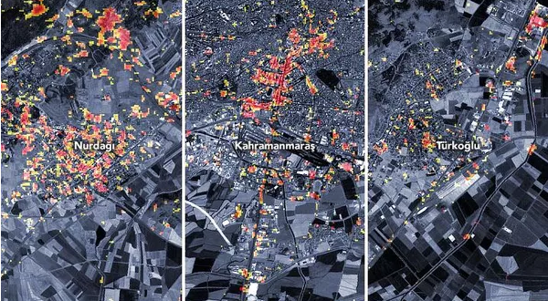 صور الأقمار الصناعية للصدع التكتوني الذي سببه زلزال تركيا وسوريا